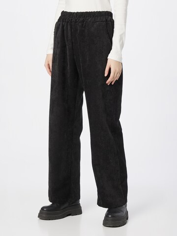 Zwillingsherz Regular Pants in Black: front