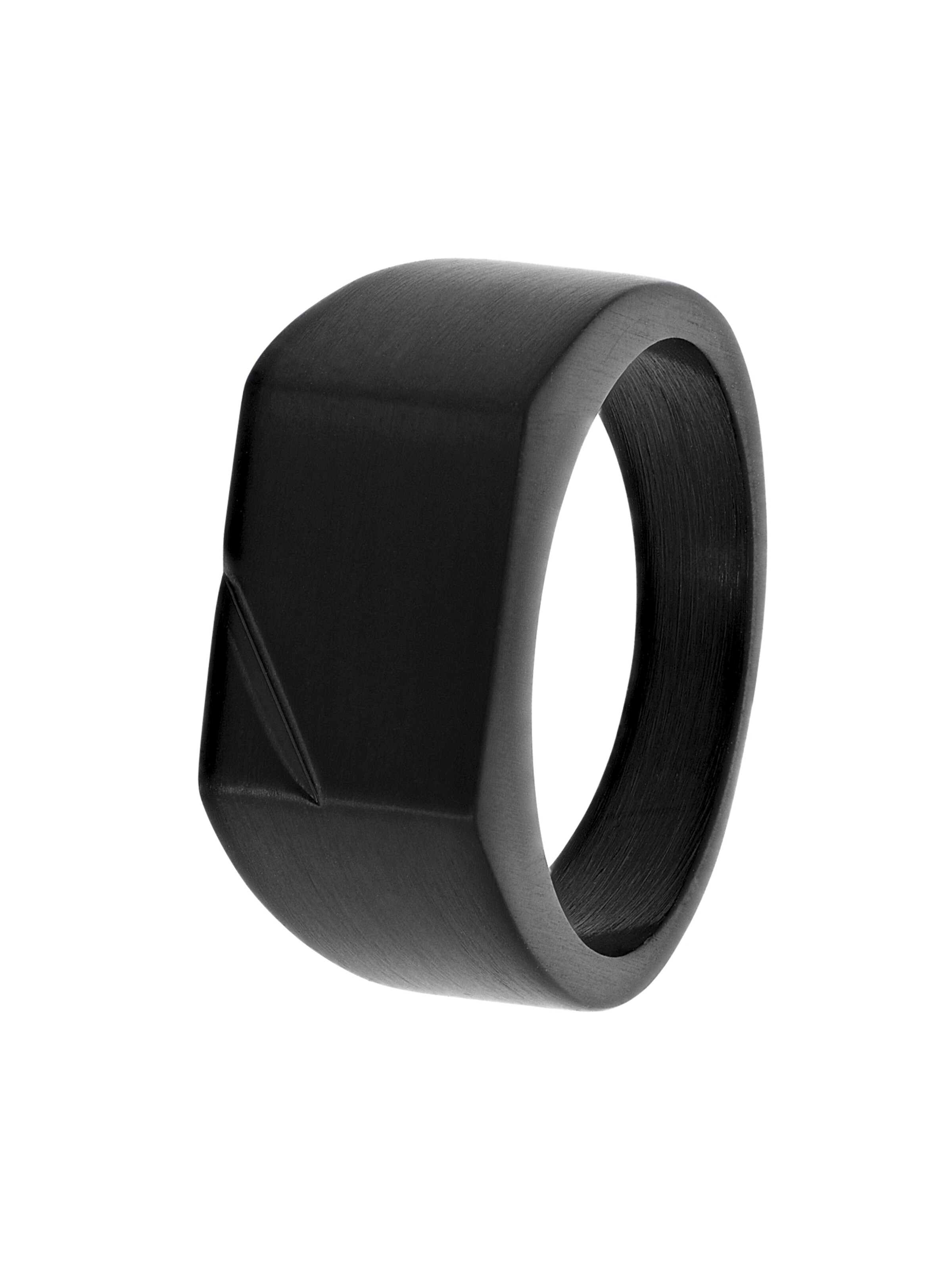 Bague Lucardi en noir : devant