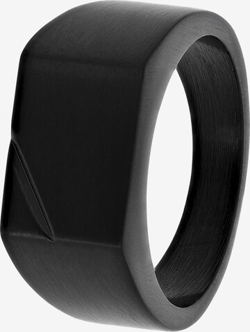 Lucardi Ring in Zwart: voorkant