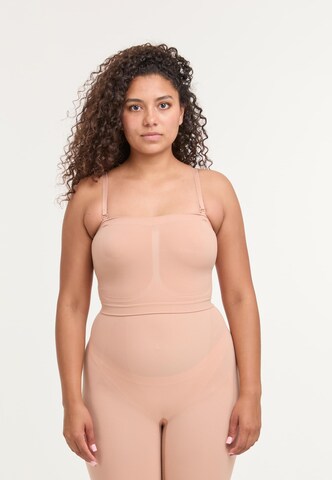 Haut modelant 'Second Skin' Lykkeland Atelier en marron : devant