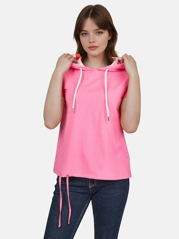 Sweat-shirt 'Utflog' salzhaut en rose : devant