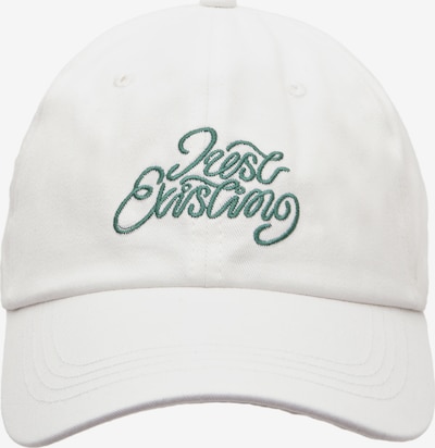 Pull&Bear Lippalakki 'JUST EXISTING' värissä vihreä / valkoinen, Tuotenäkymä