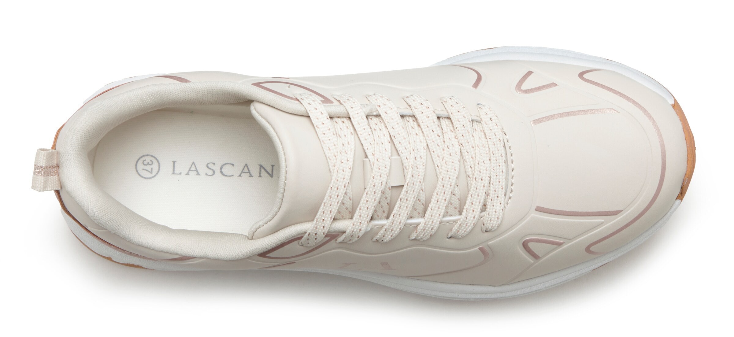 LASCANA - Zapatillas deportivas bajas en beige