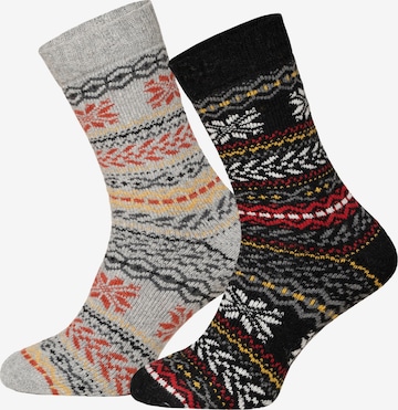HomeOfSocks Socken 'HOS6536' in Schwarz: Vorderseite