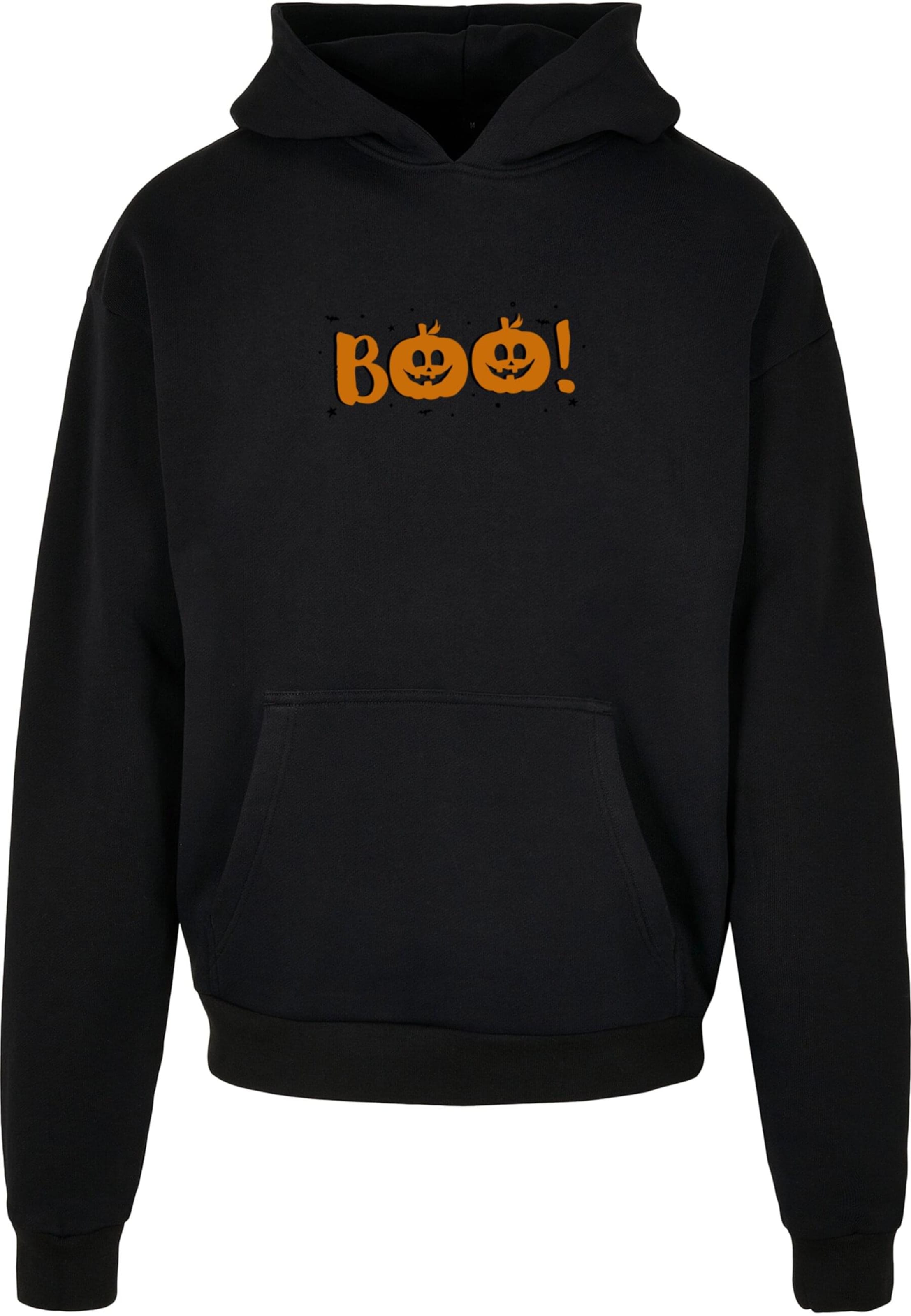 Merchcode Sweatshirt 'Halloween - Boo Pumpkin' in Black: front
