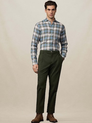Hackett London Regular Fit Hemd 'Heritage Madras' in Grün