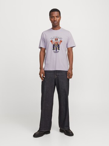 T-Shirt 'JORAnatomy' JACK & JONES en violet