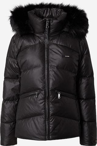 Calvin Klein Winter Jacket 'ESSENTIAL' in Black: front