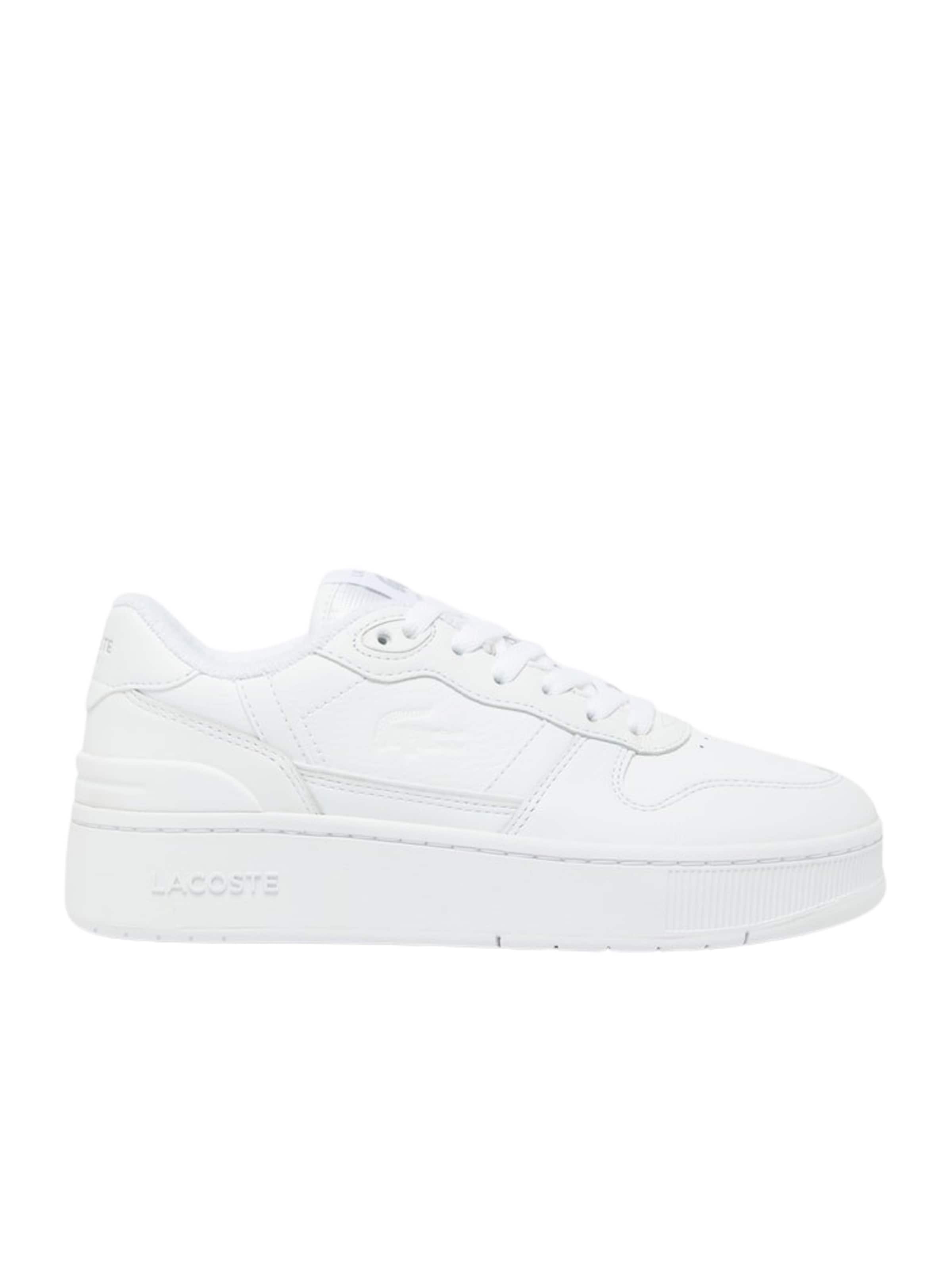 LACOSTE Platform trainers 'T-Clip Platform' in White: front