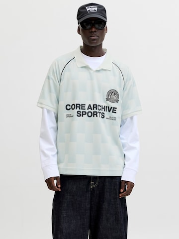 JACK & JONES Tričko 'JCOBREEZE FOOTBALL' - Zelená: predná strana