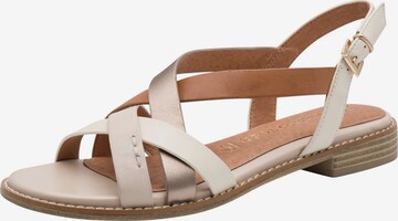Sandales MARCO TOZZI en beige : devant