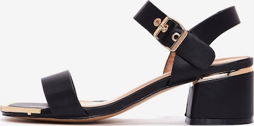 Derimod Sandale in Schwarz: Vorderseite