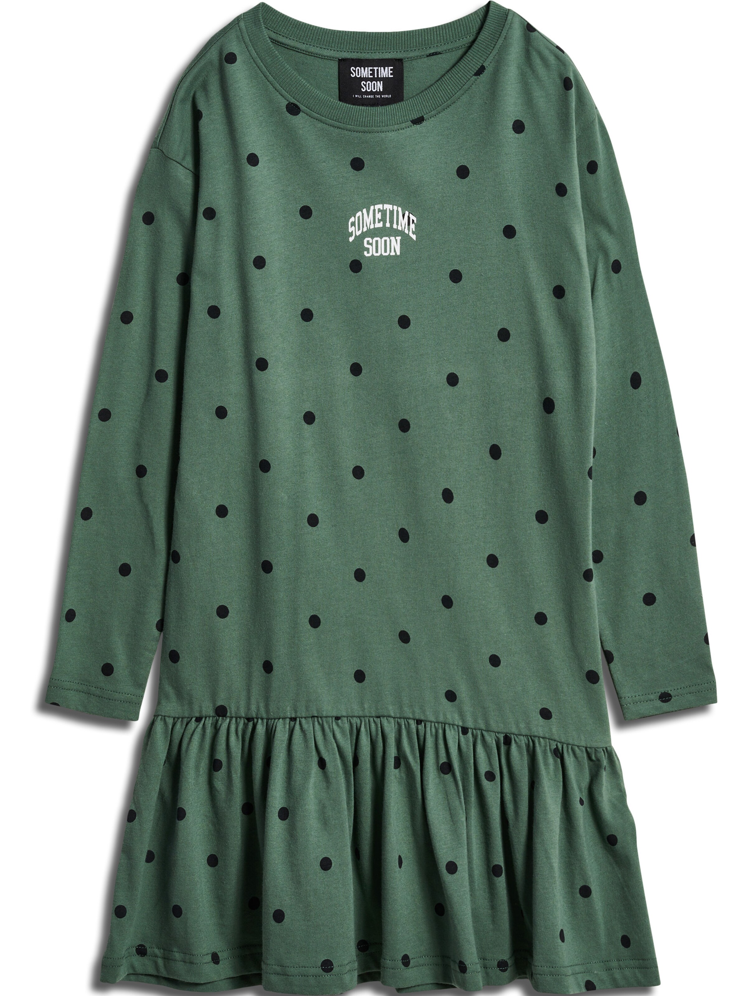SOMETIME SOON Jurk in Groen: voorkant