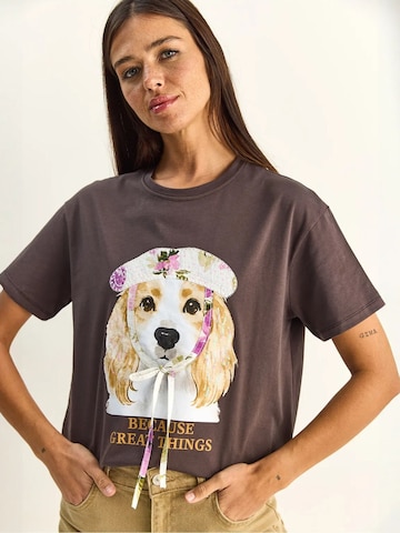 Maglietta 'T-Shirts' di Bianco Lucci in marrone