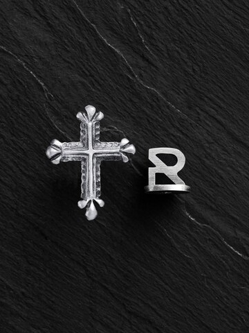 REYTEL Ohrring 'CHROME CROS'‌‌‌‌‌‌‌‌ in Silber