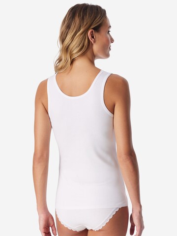 Maillot de corps ' Cotton Lace ' uncover by SCHIESSER en blanc
