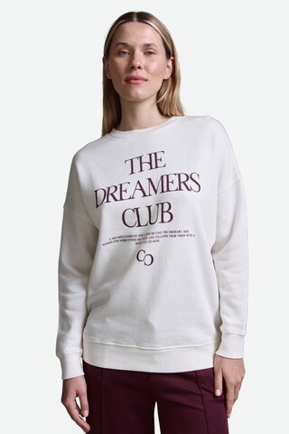 Cotton Candy Sweatshirt in White: front