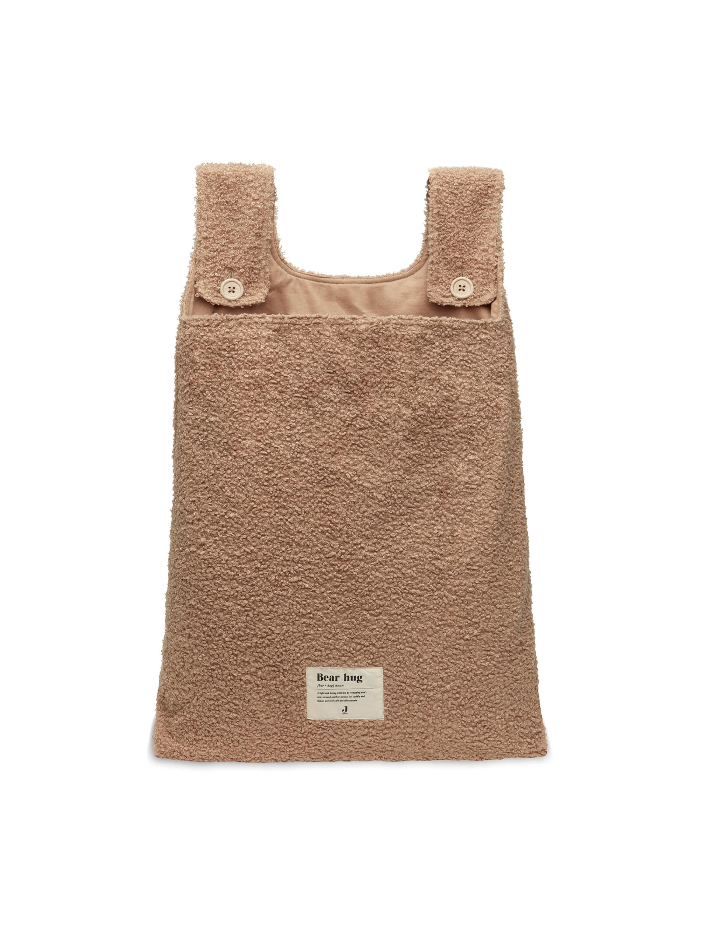 Jollein Bettaufbewahrungstasche 'Boucle' in Braun: Vorderseite