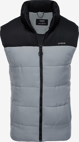 Ombre Vest 'V36' in Grey: front