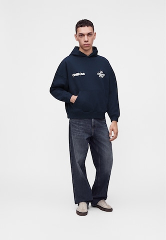Sweat-shirt 'Chill Out' On Vacation en bleu : devant