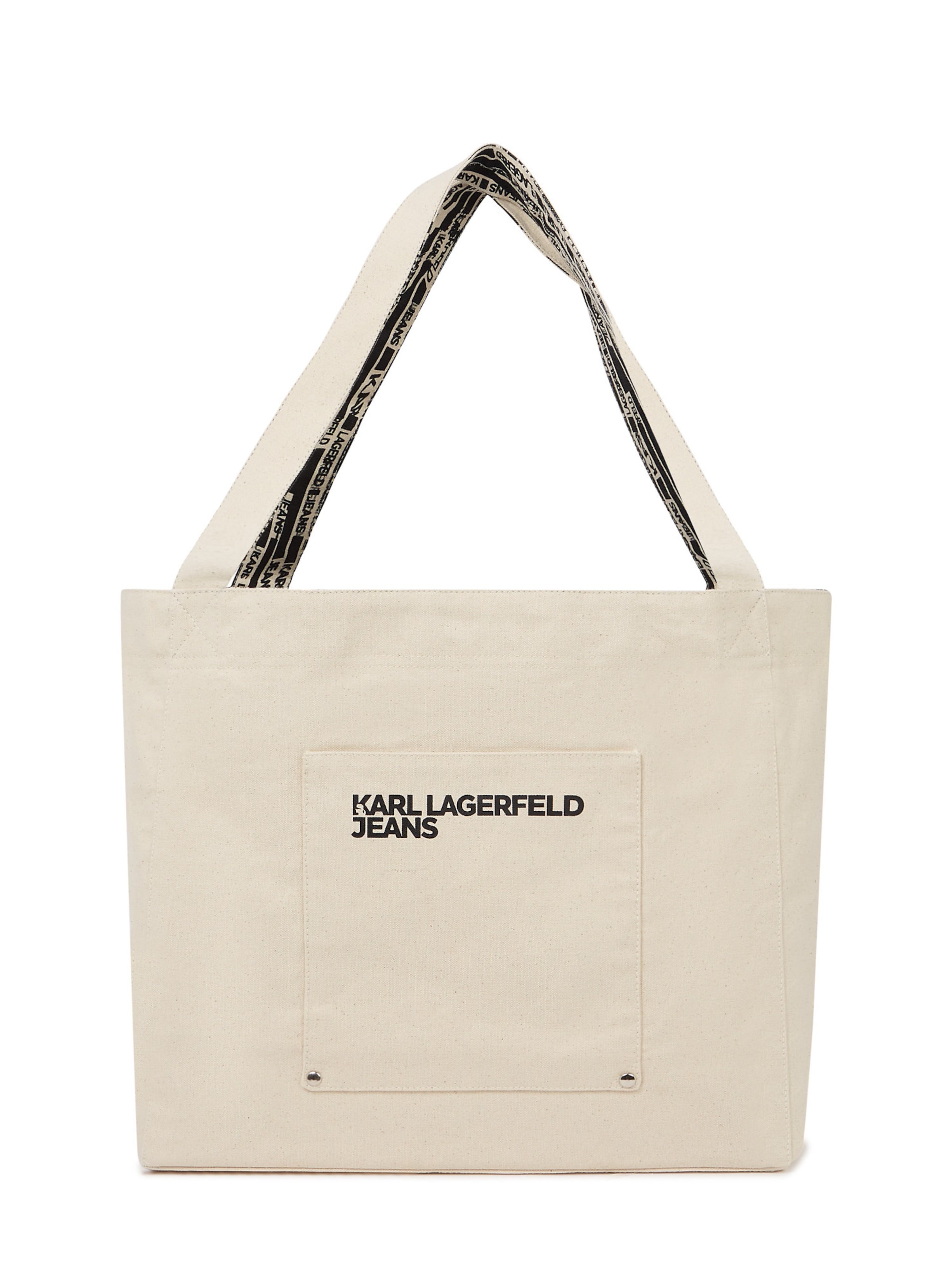 KARL LAGERFELD JEANS Shopper táska - bézs: elől