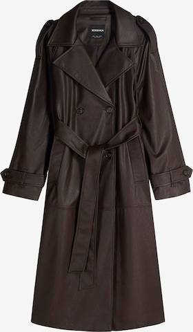 Cappotto di mezza stagione di Bershka in marrone: frontale