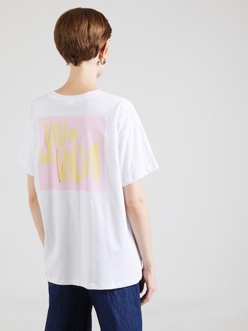 PIECES Oversized Shirt 'PCALIFI FASTTRACK' in White