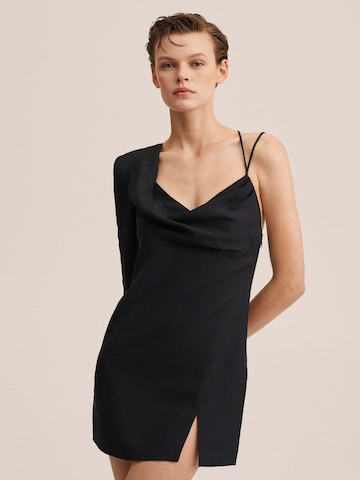 Robe 'lorna' MANGO en noir : devant