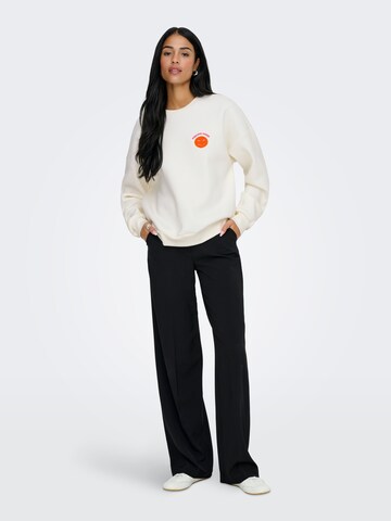 ONLY Sweatshirt in Weiß