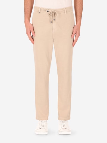 Distretto12 Regular Chino Pants 'Parkes' in Beige: front