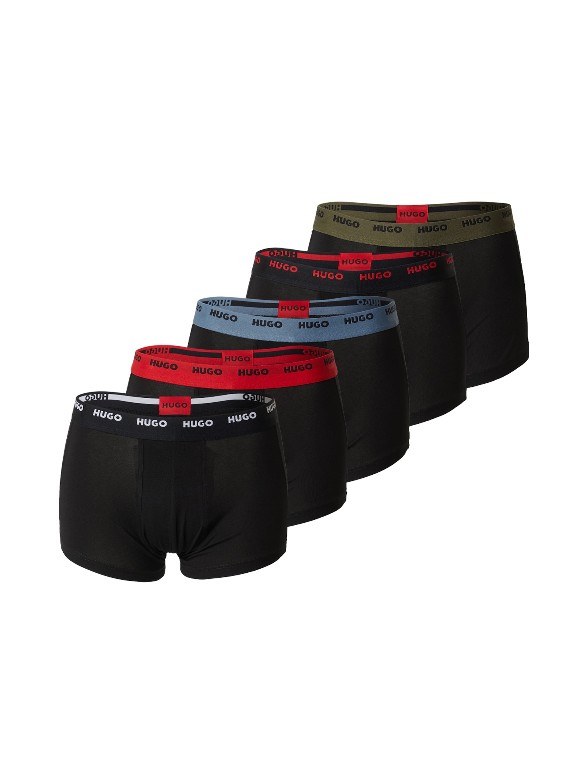 HUGO Μποξεράκι σε μαύρο: μπροστά