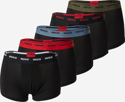 Boxer trumpikės iš HUGO, spalva – opalo / alyvuogių spalva / raudona / juoda, Prekių apžvalga