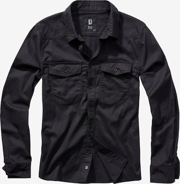 Brandit Regular fit Overhemd in Zwart: voorkant