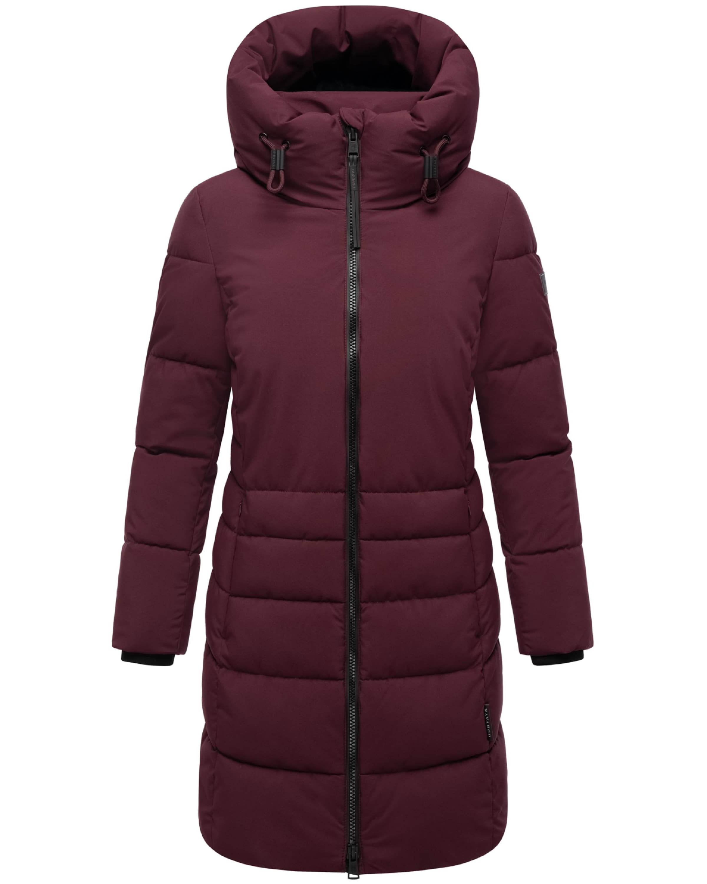 NAVAHOO Winter coat 'Mondnebel XIV' in Red