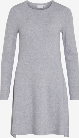 VILA Knitted dress in Grey: front