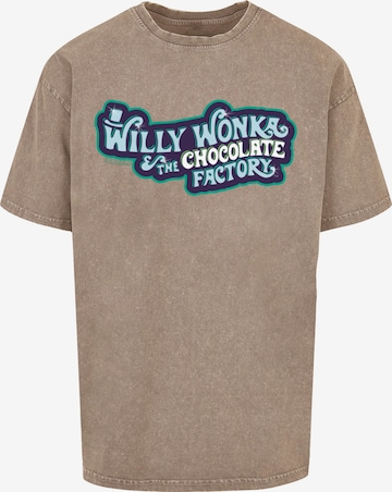 ABSOLUTE CULT Shirt 'Willy Wonka' in Beige: front