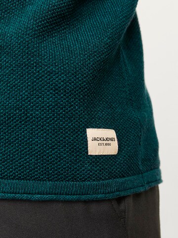 JACK & JONES Klasický střih Svetr 'JJEHill' – zelená