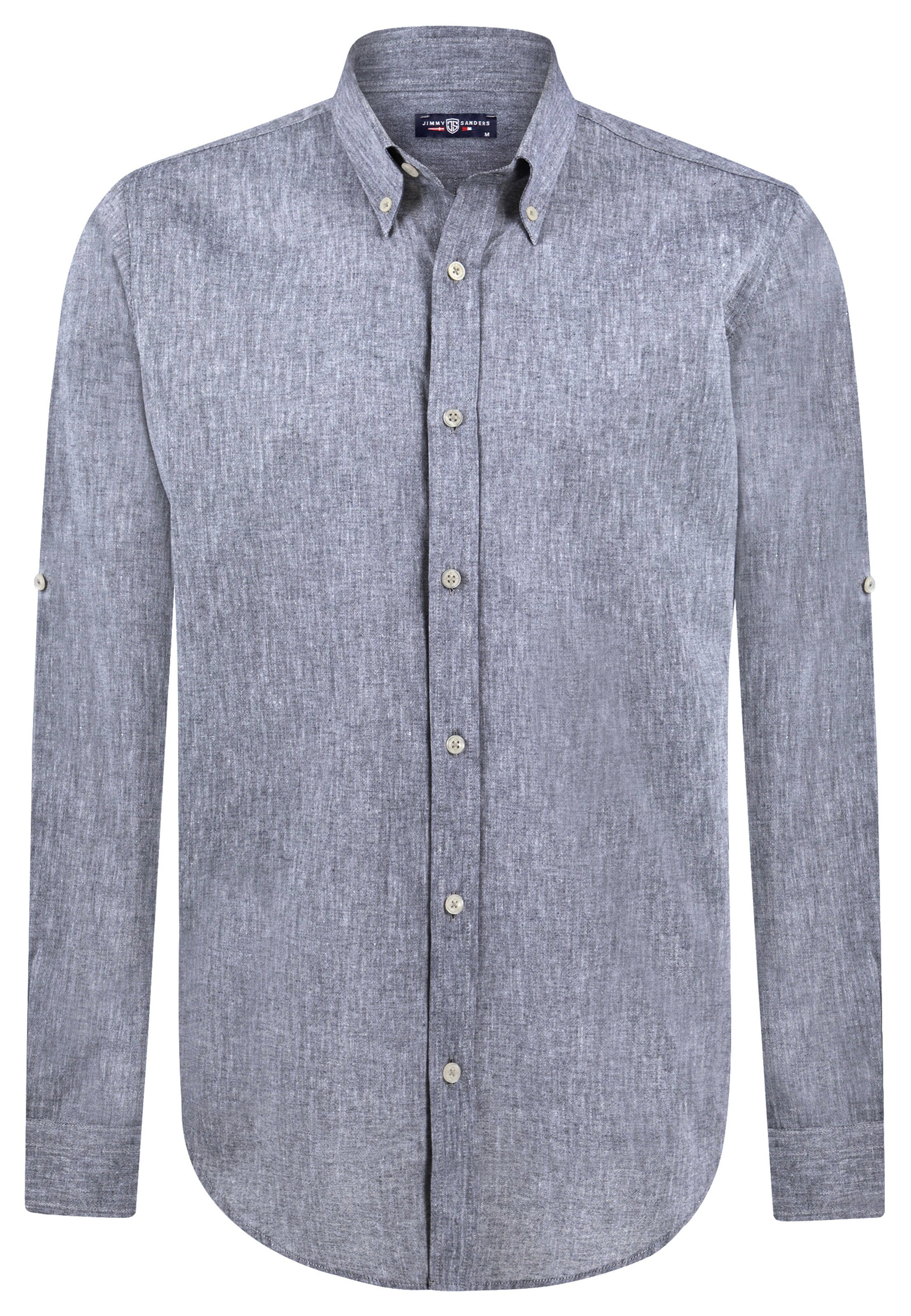 Jimmy Sanders Regular fit Overhemd in Blauw: voorkant