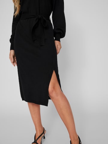 VILAPletena haljina 'RICKY' - crna boja