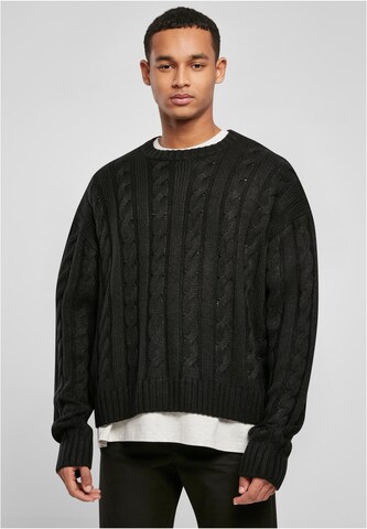 Urban Classics Pullover in Schwarz: Vorderseite