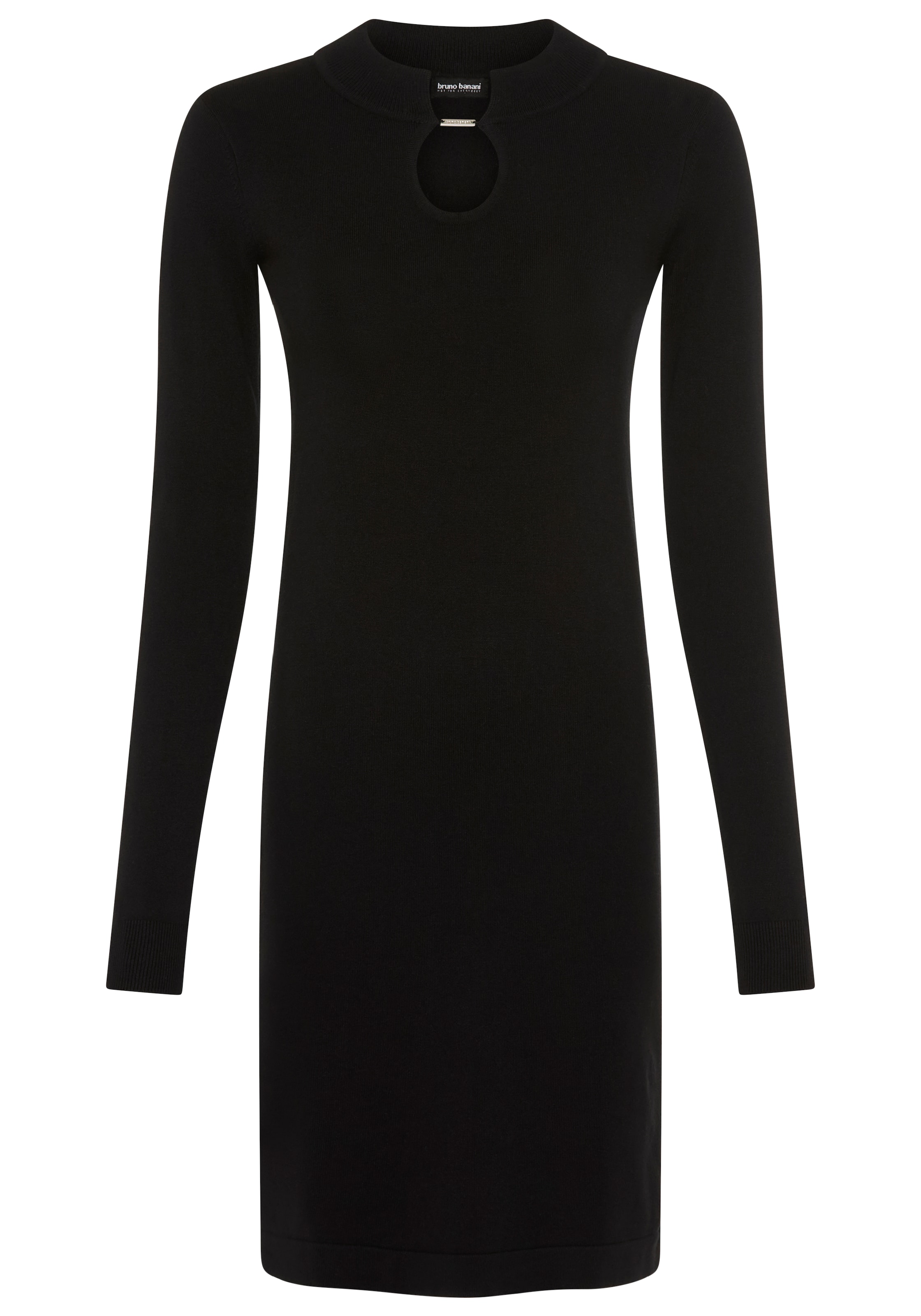 Bruno Banani LM Knitted dress in Black: front