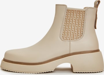 CESARE GASPARI Chelsea Boots in Beige: front