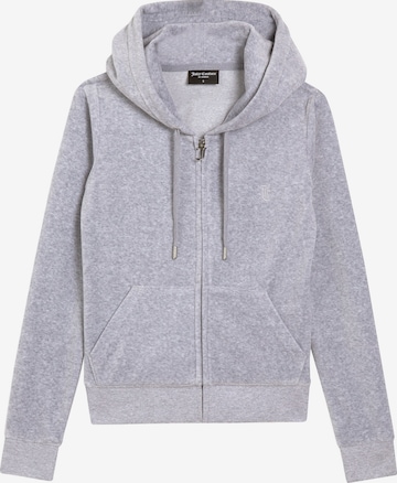 Juicy Couture Sweatjacke 'ROBERTSON HOODIE' in Grau: Vorderseite