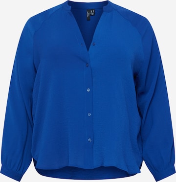 Vero Moda Curve Bluse i blå: forside