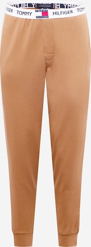Effilé Pantalon de pyjama Tommy Hilfiger Underwear en beige : devant