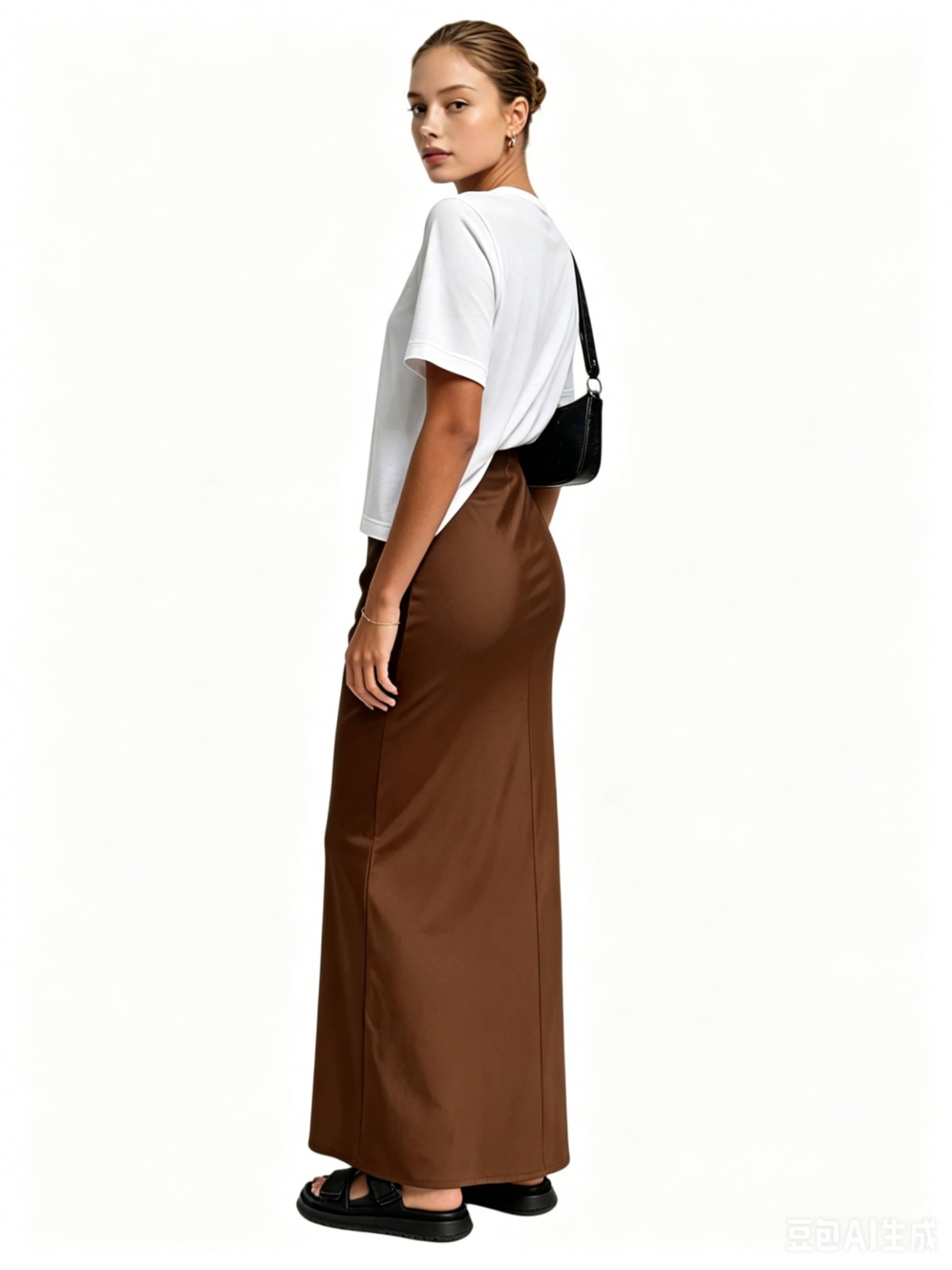 Yesfashion Skirt in Brown