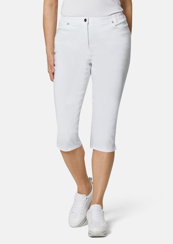 Goldner Skinny Pants 'Carla' in White: front