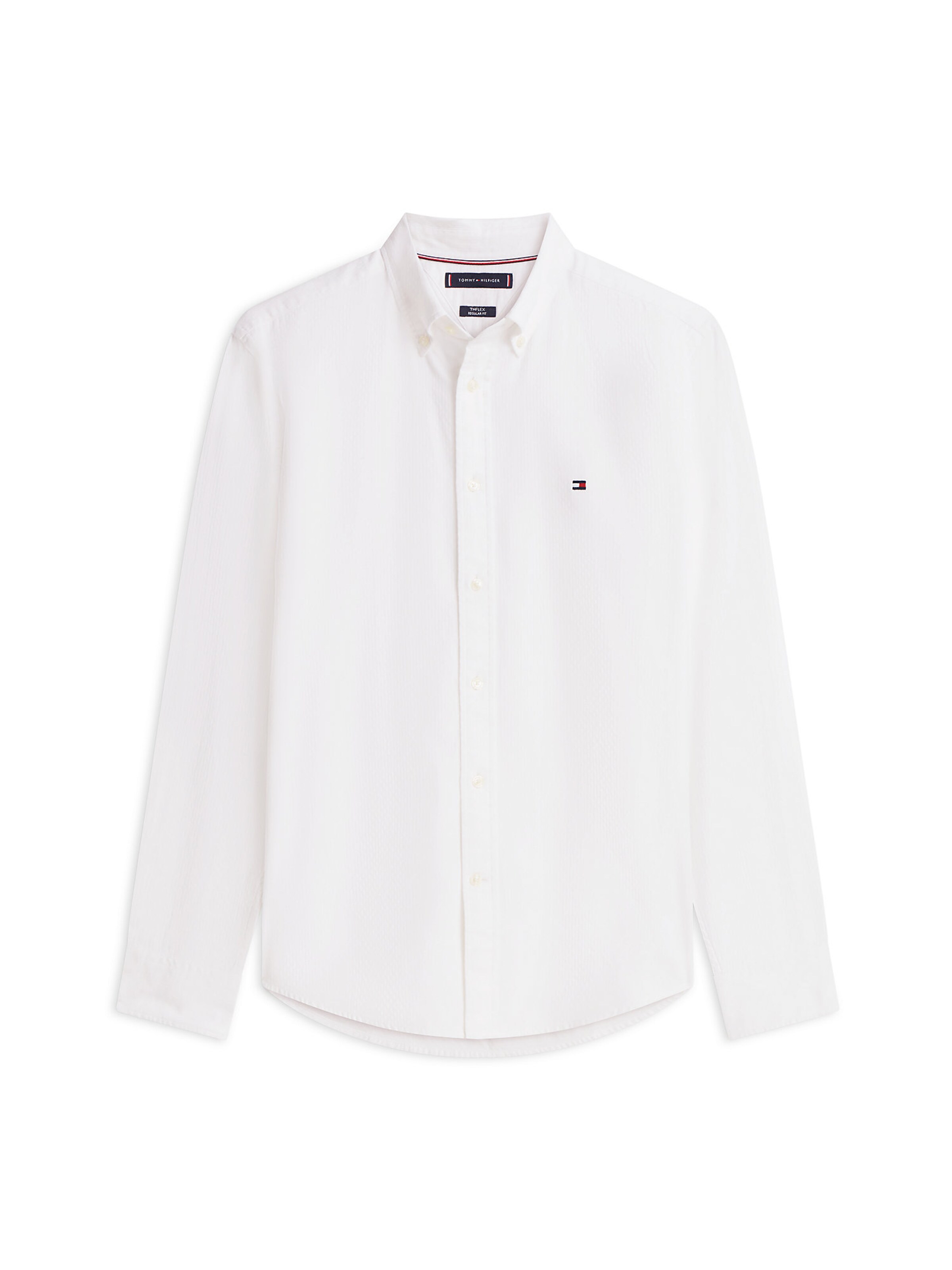 TOMMY HILFIGER Regular fit Business shirt 'Flex' in White: front