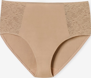 SCHIESSER Midislip ' Air Spitze ' in Beige: Vorderseite