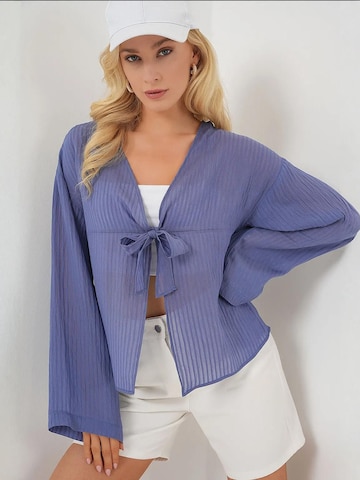 Bigdart Blouse in Blue: front